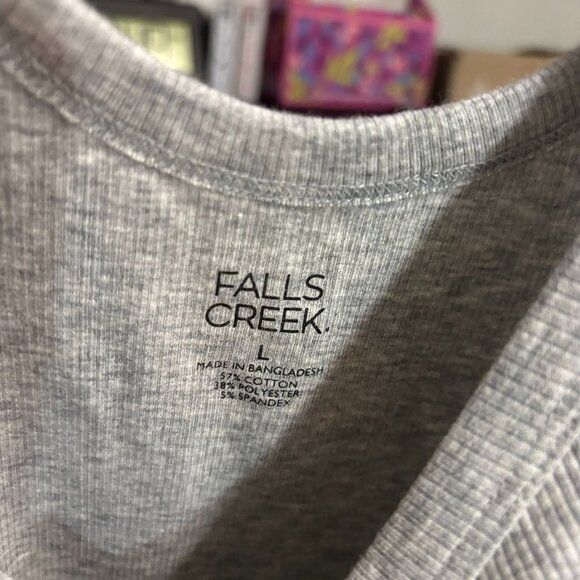 Set of 3 Falls Creek ribbed tank tops - Yellow, Red, Gray - Women's Size Large- - Picture 7 of 11
